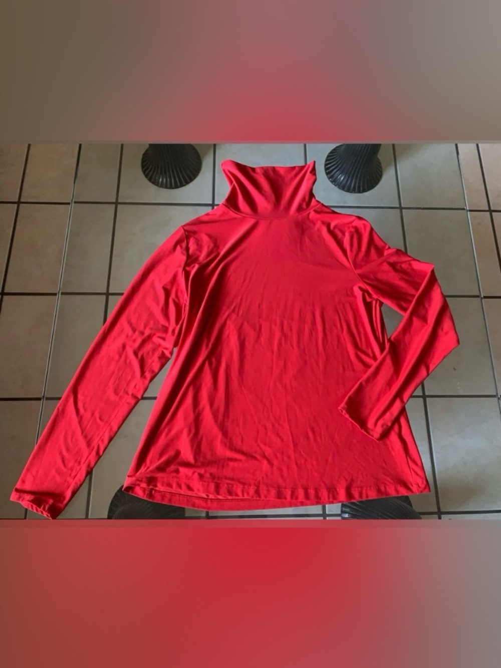 Apt. 9 Red Long Sleeve Turtleneck